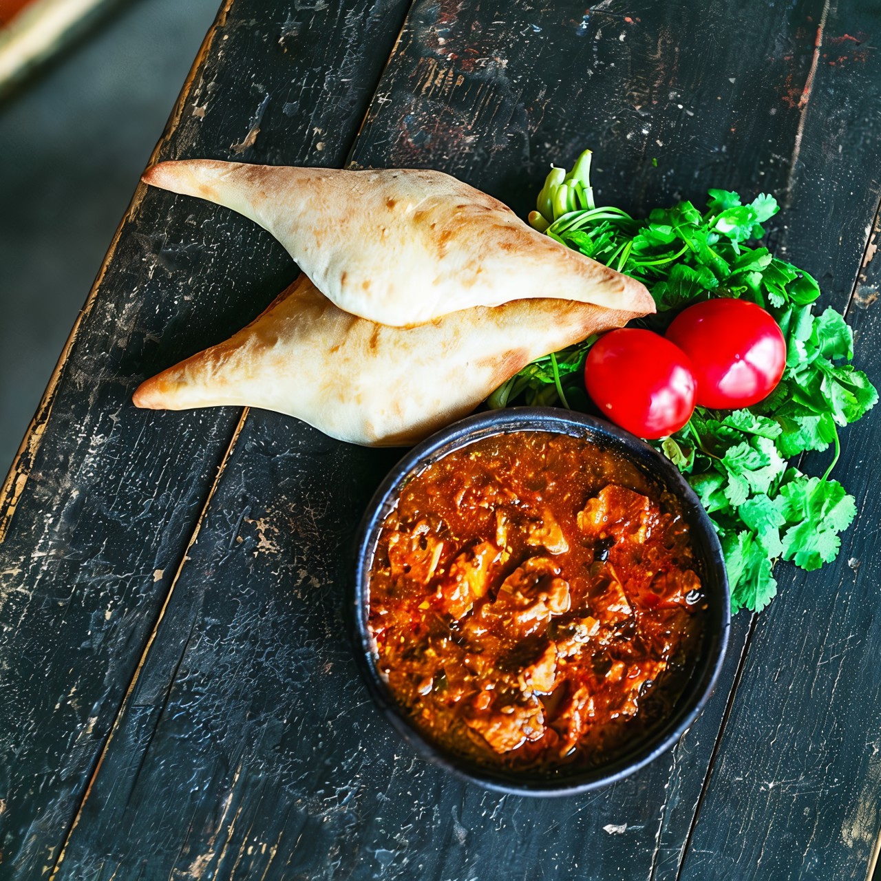 Чашушули с томатной пастой из телятины