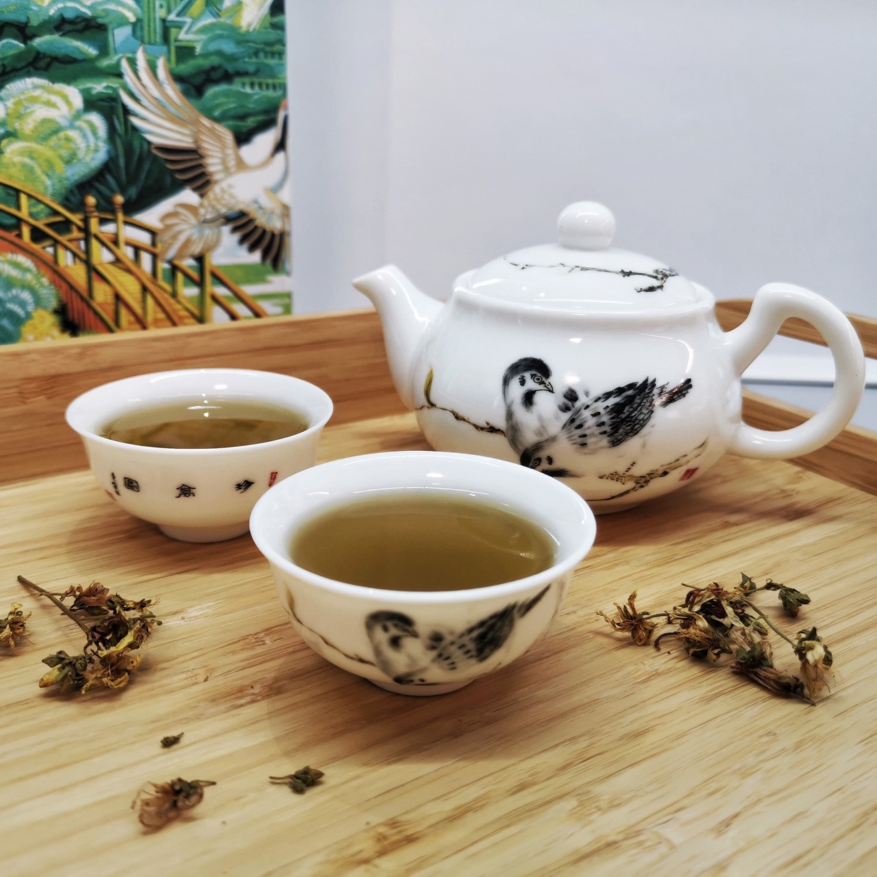 Чай с базиликом и зверобоем