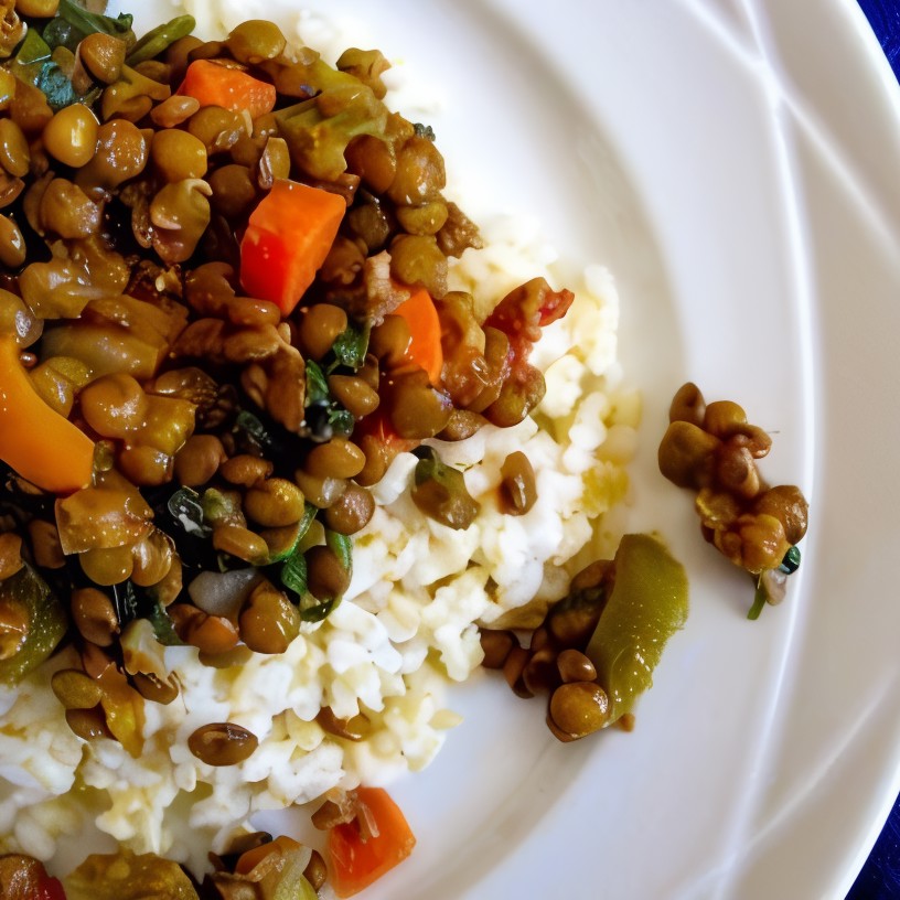 Чечевица с овощами