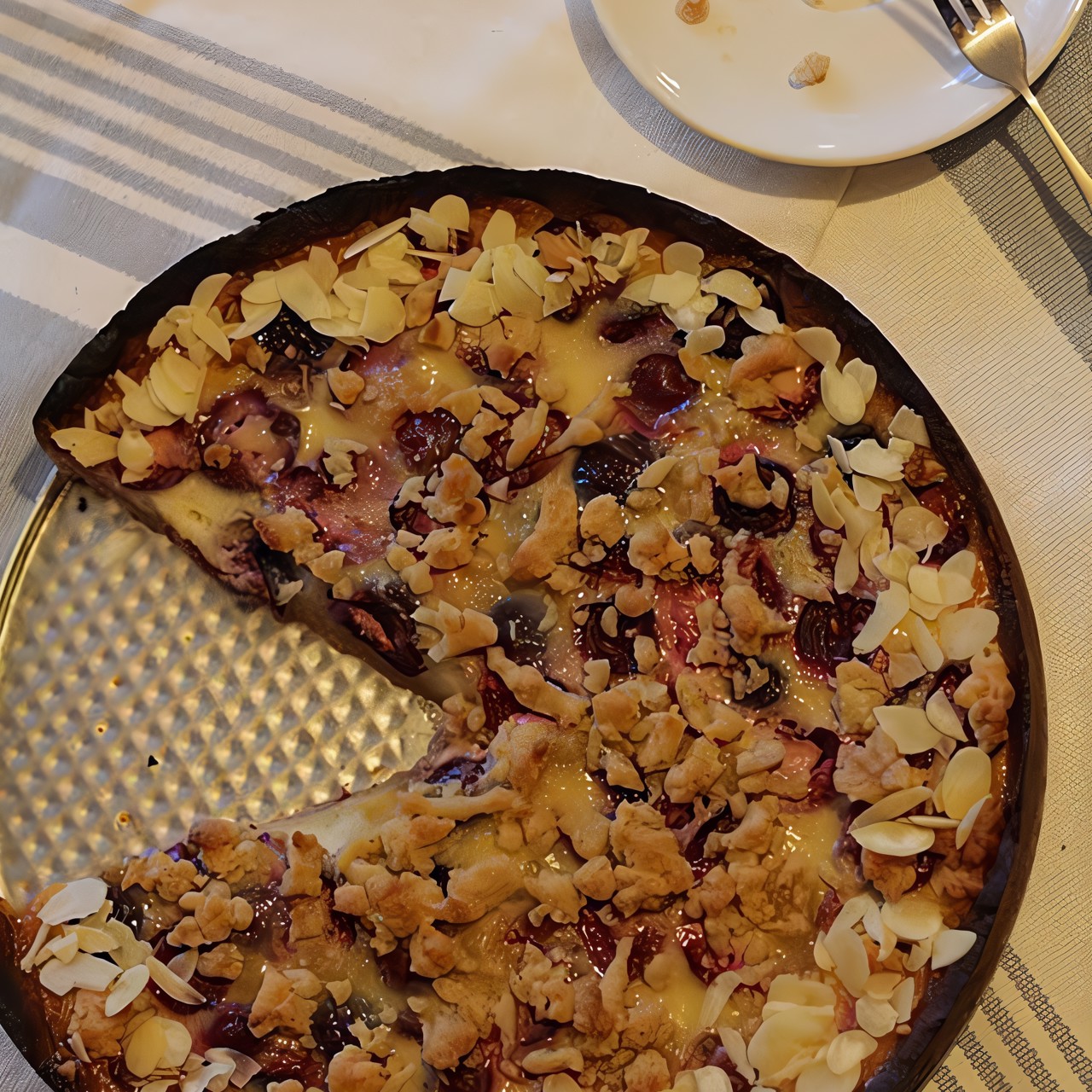 Черешнево-вишневый пирог