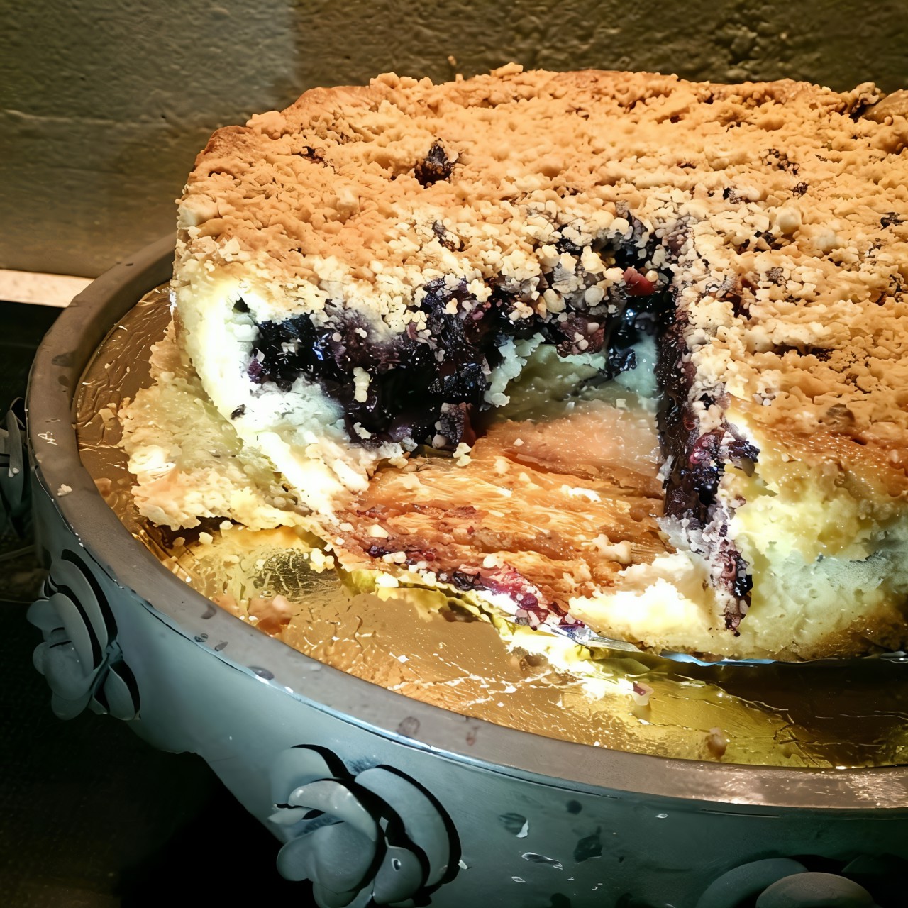 Черничный пирог-штрейзель