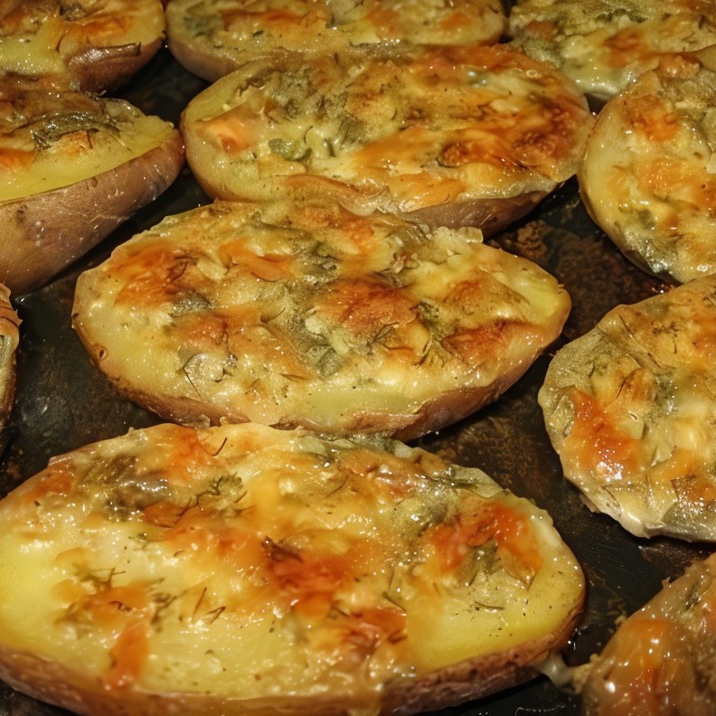 Чесночный картофель с пармезаном