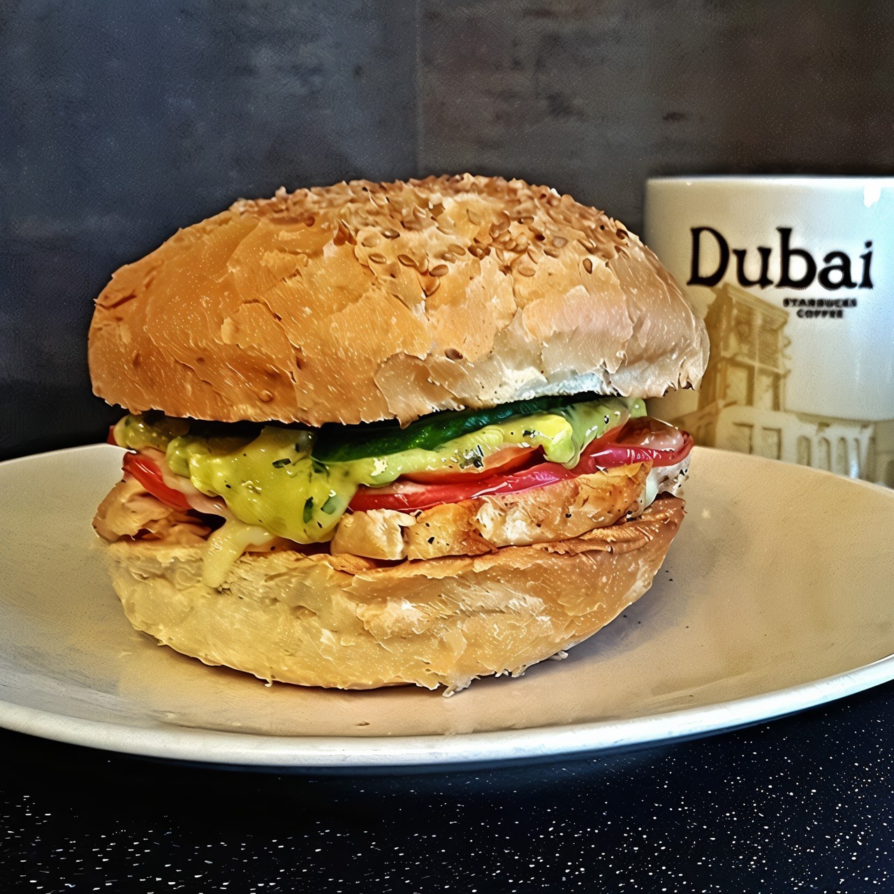 Чикенбургер с голландским соусом