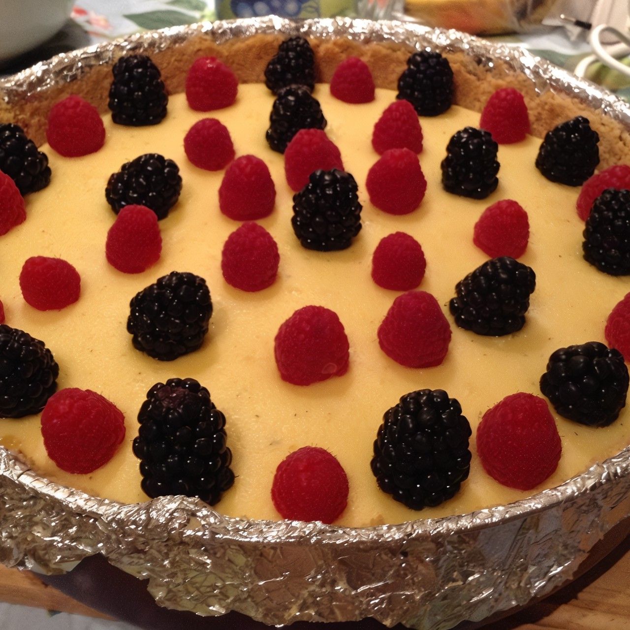 Чизкейк с белым шоколадом и сливками