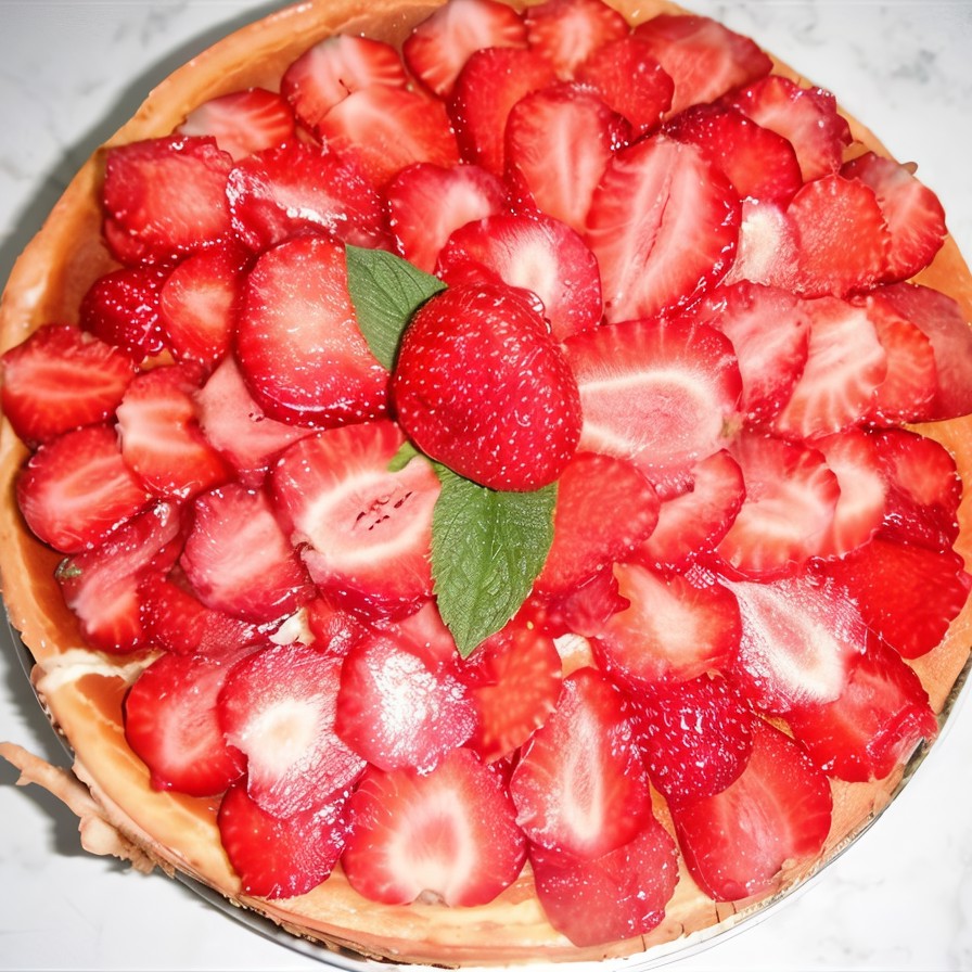 Чизкейк с клубникой и белым шоколадом