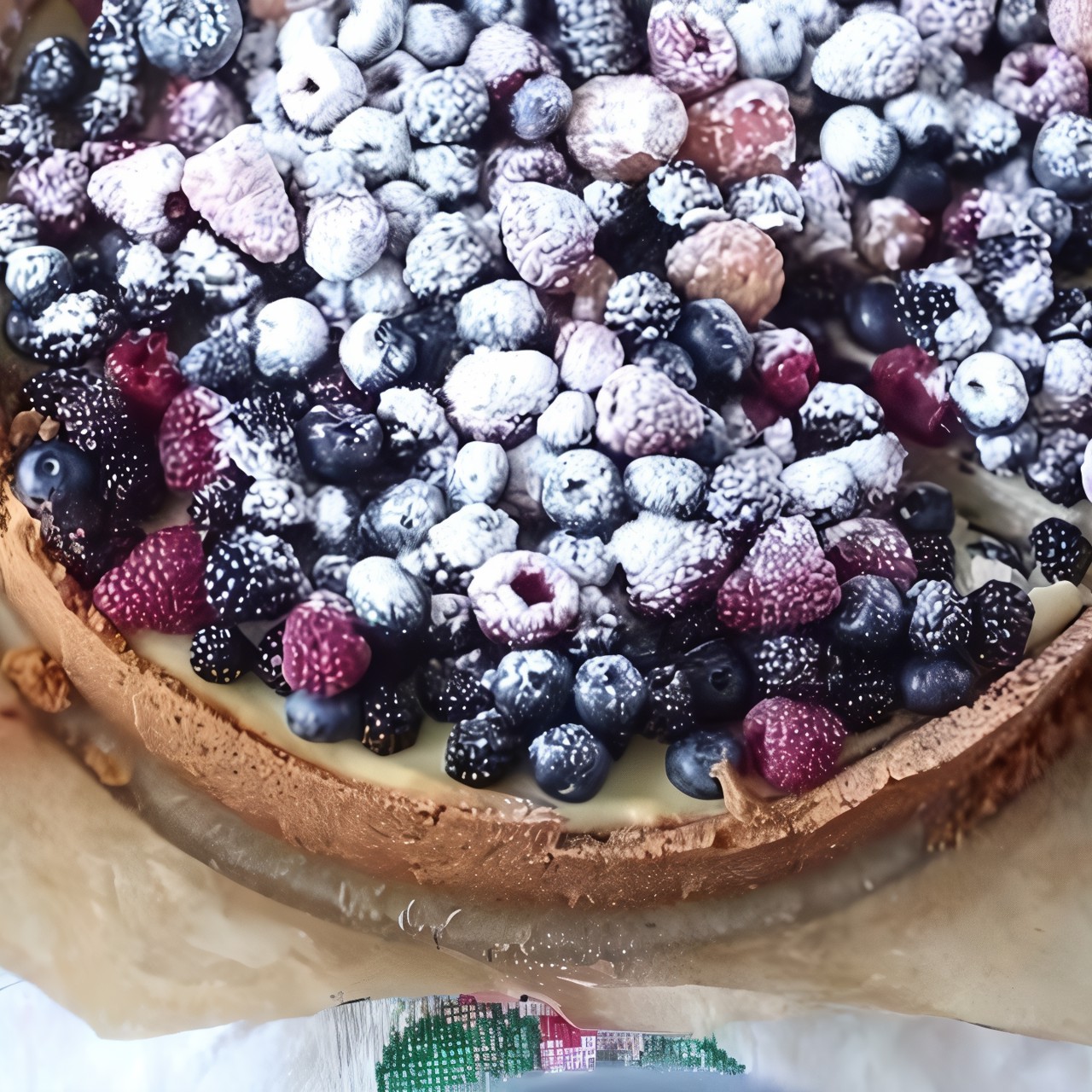 Чизкейк со свежими ягодами