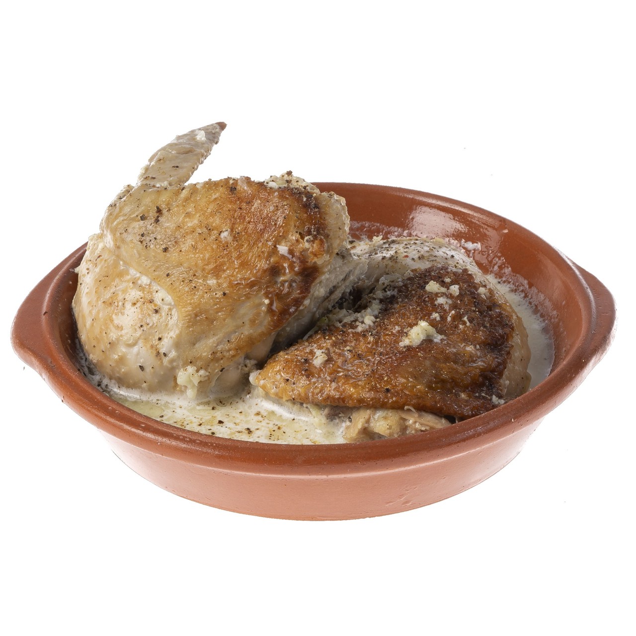 Курица с чесноком чкмерули