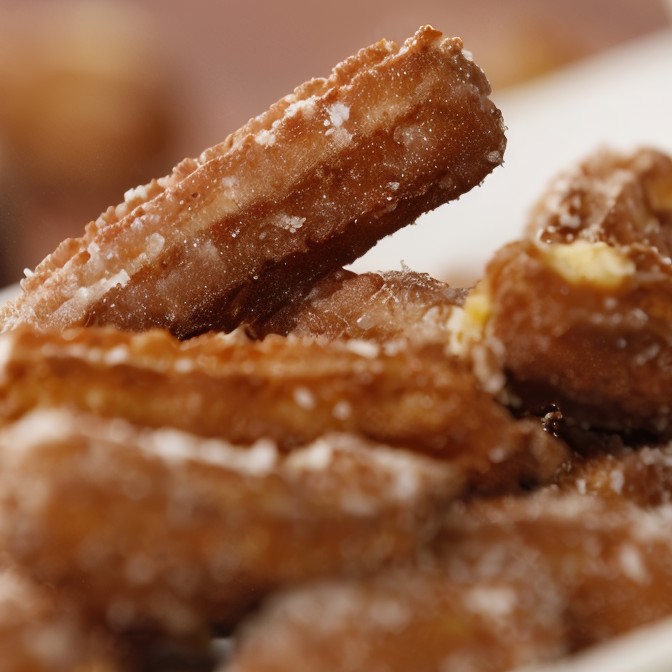 Чуррос с шоколадным соусом