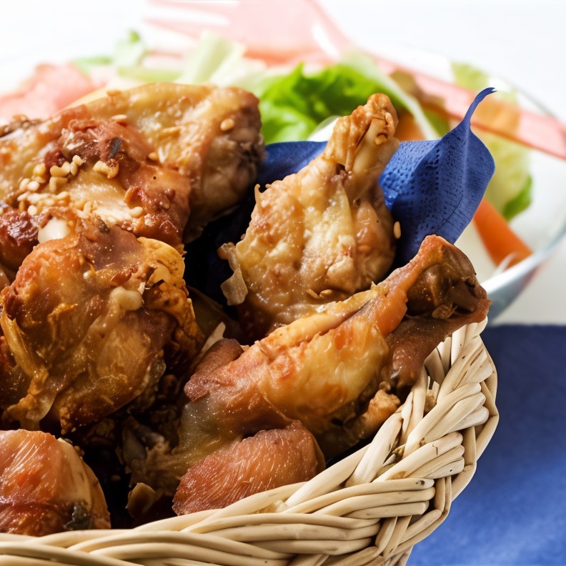 Цыплята в коньячном соусе