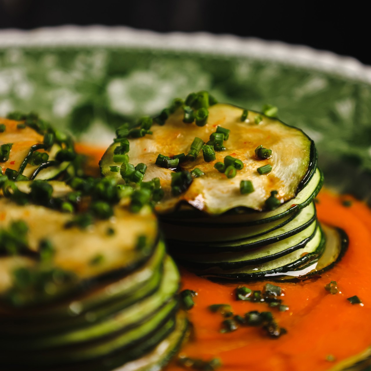 Цукини, редис, ромеско