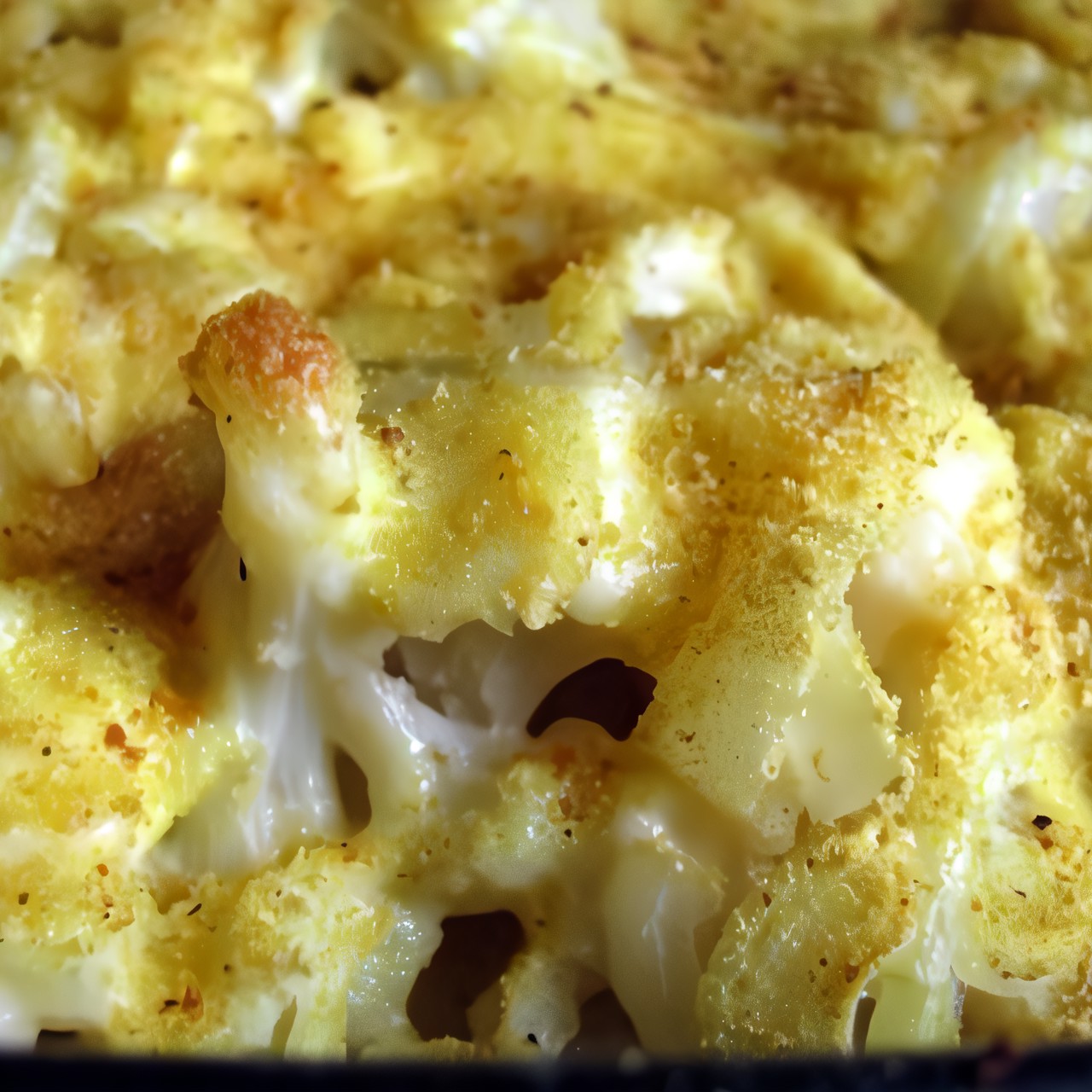 Цветная капуста под сырным соусом