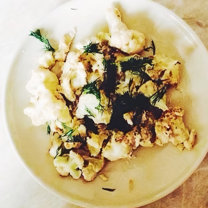 Цветная капуста в яйце и сметане