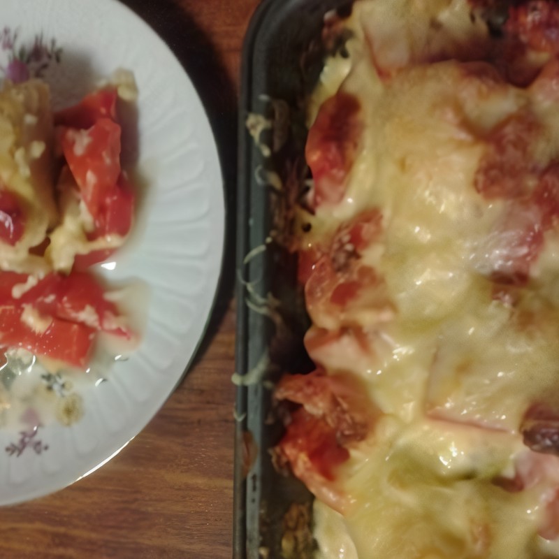 Цветная капуста в сливочно-чесночном соусе