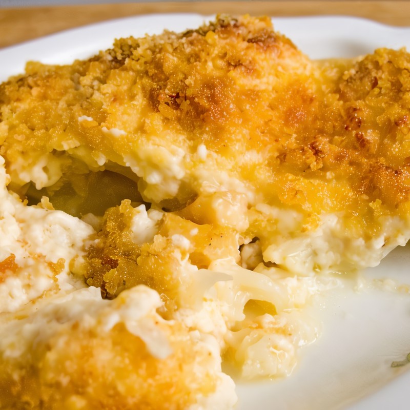 Цветная капуста в соусе бешамель