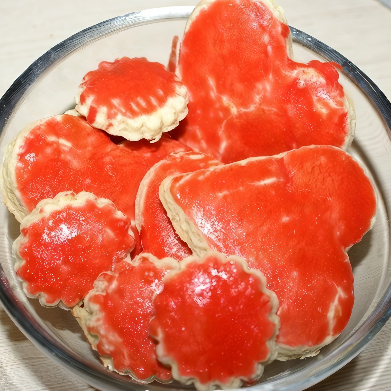 Цветное песочное печенье