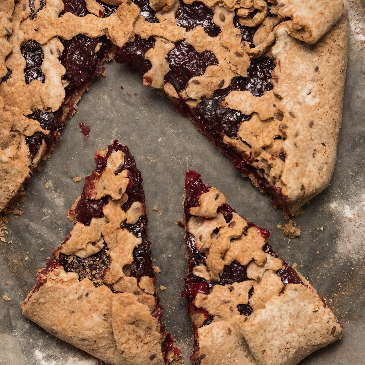 Деревенская галета с вишней