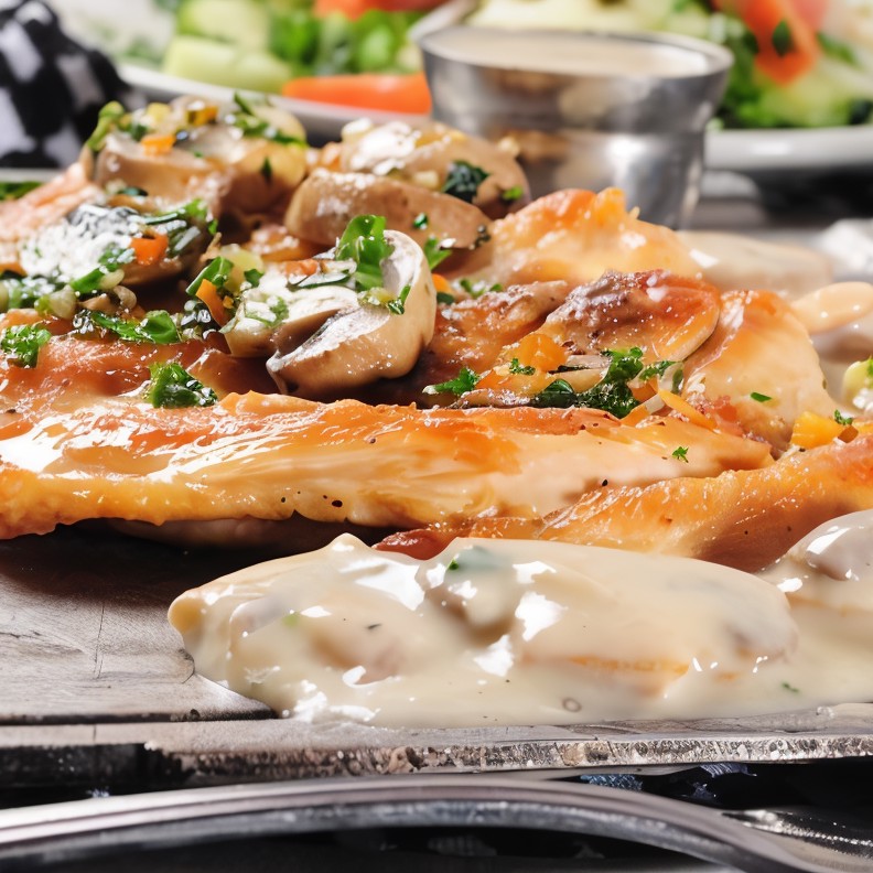 Деревенская курица по-французски