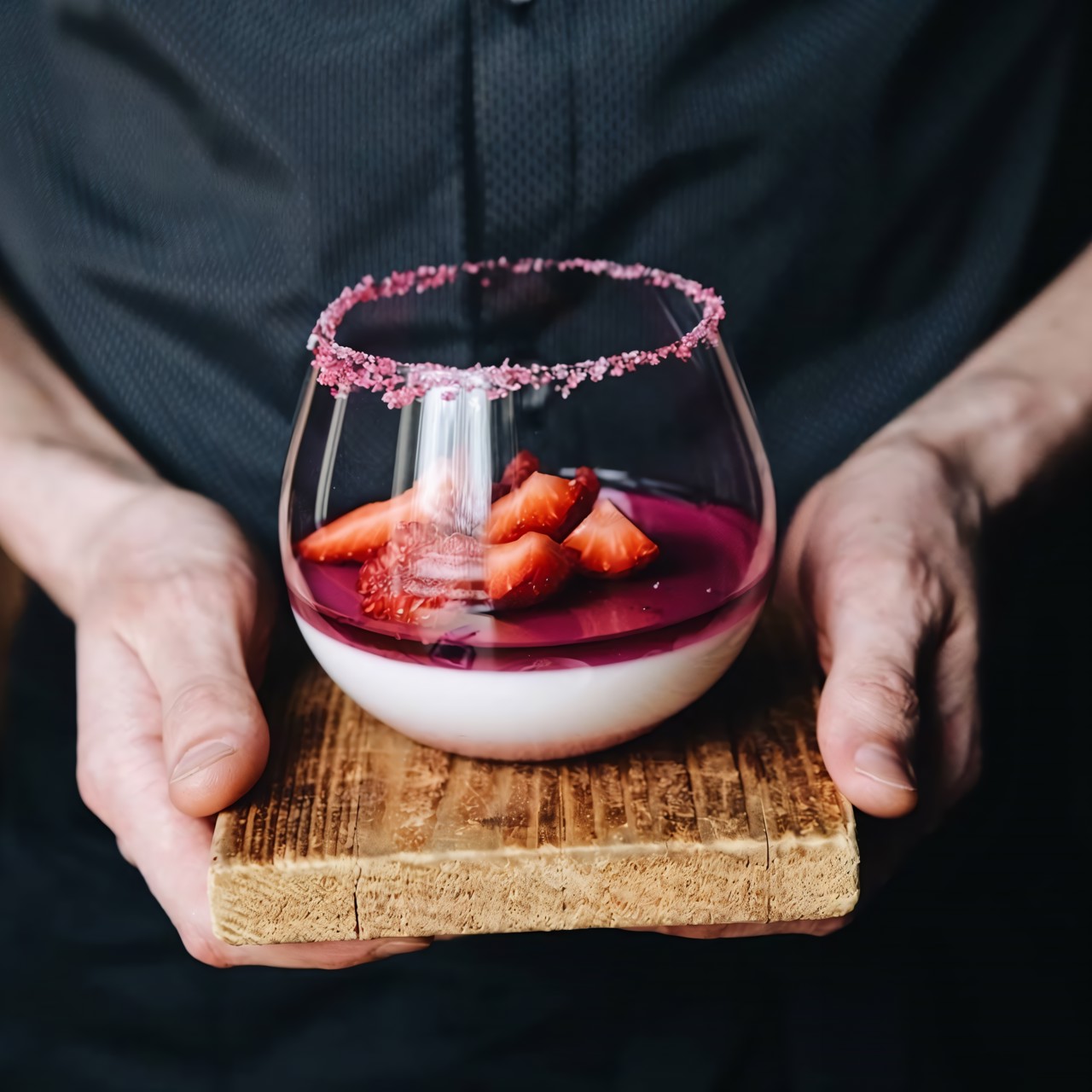 Десерт «Фиалковая Панакота»