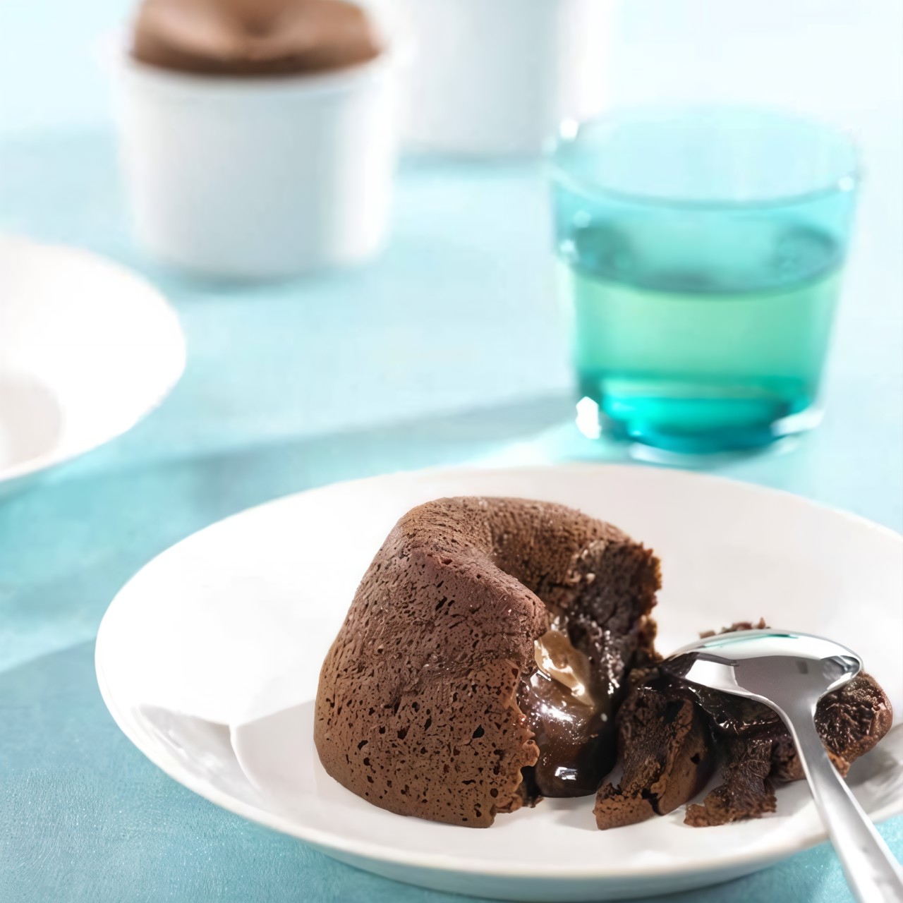 Десерт из горячего шоколада