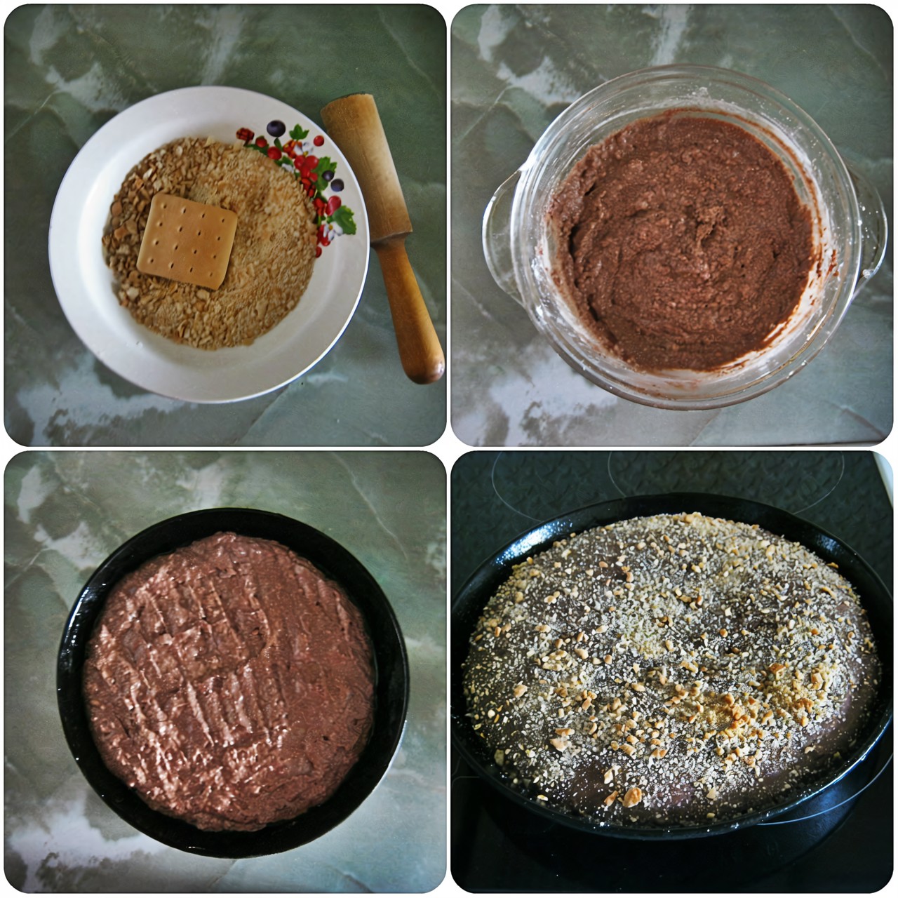 Десерт из затяжного печенья