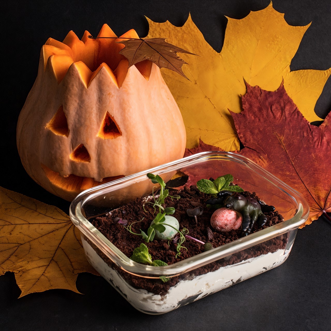 Десерт «Огород для монстров»