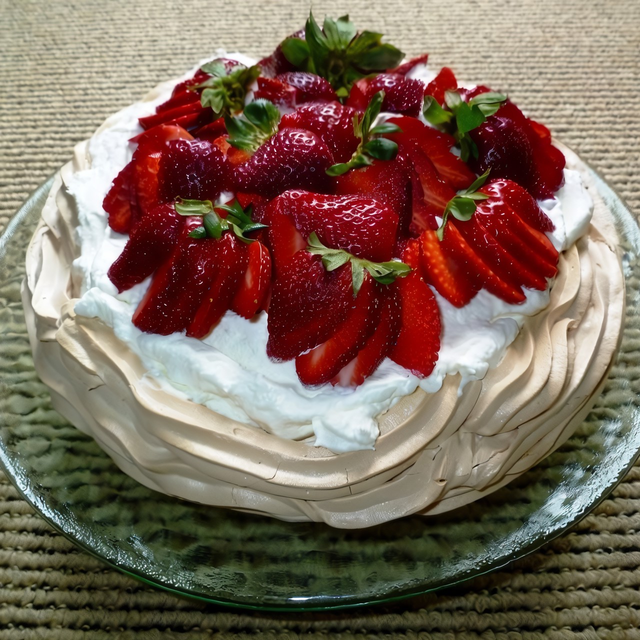 Десерт «Павлова» со свежими ягодами