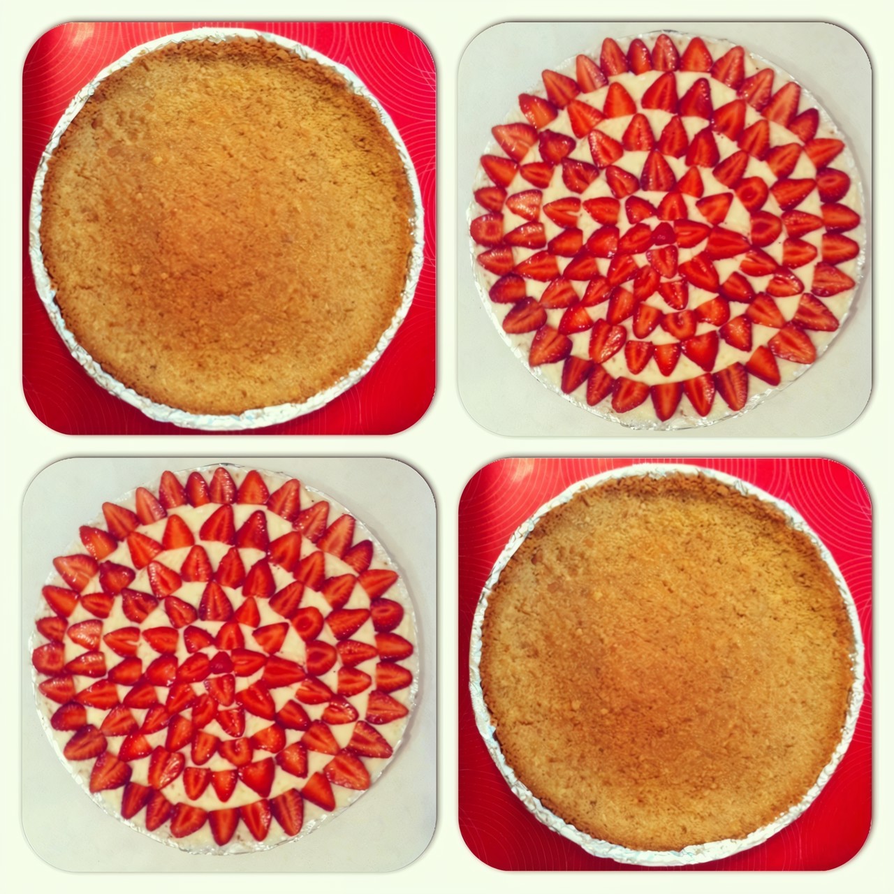 Десерт с клубникой и маскарпоне