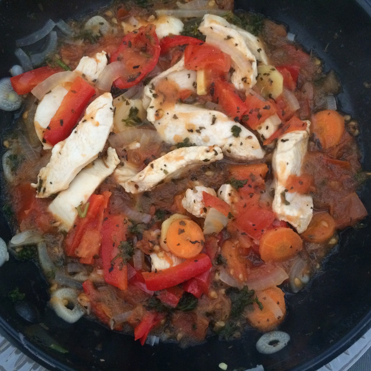 Диетическая тушеная куриная грудка без соли с имберем