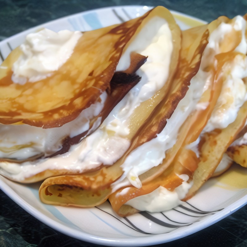 Диетические блины с творогом