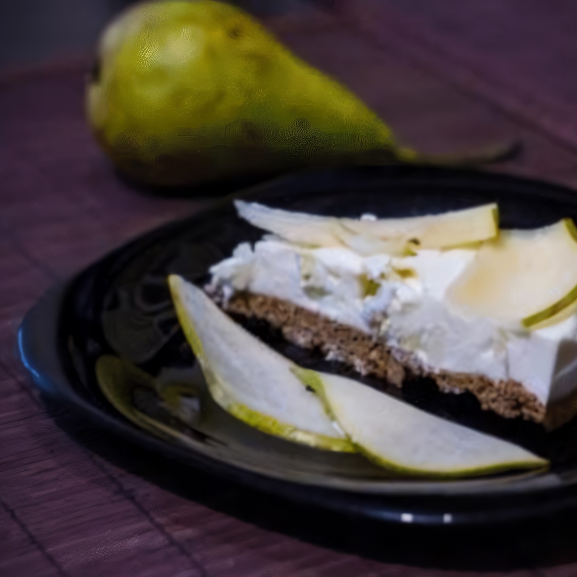 Диетический чизкейк с грушей