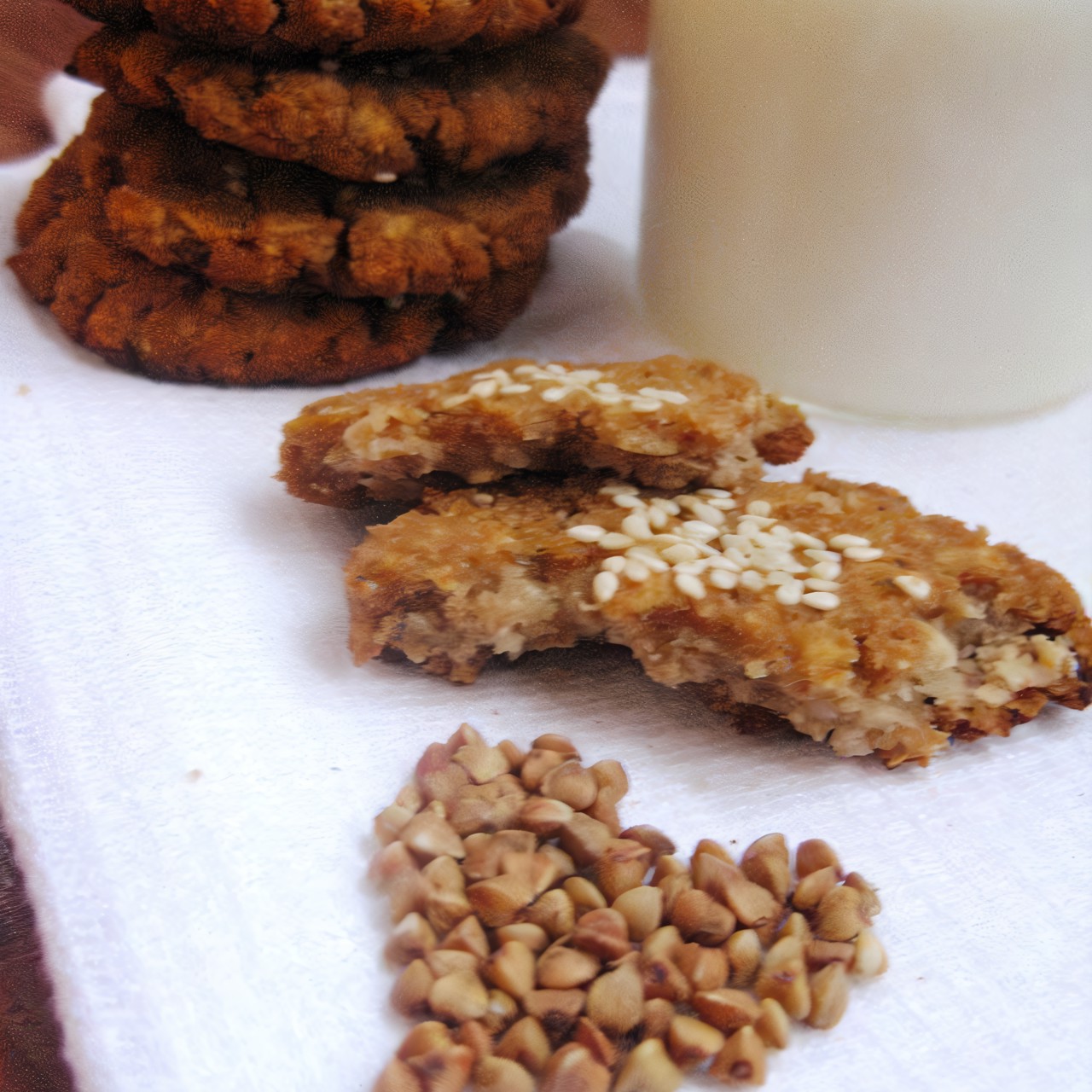 Диетическое печенье из гречневой муки