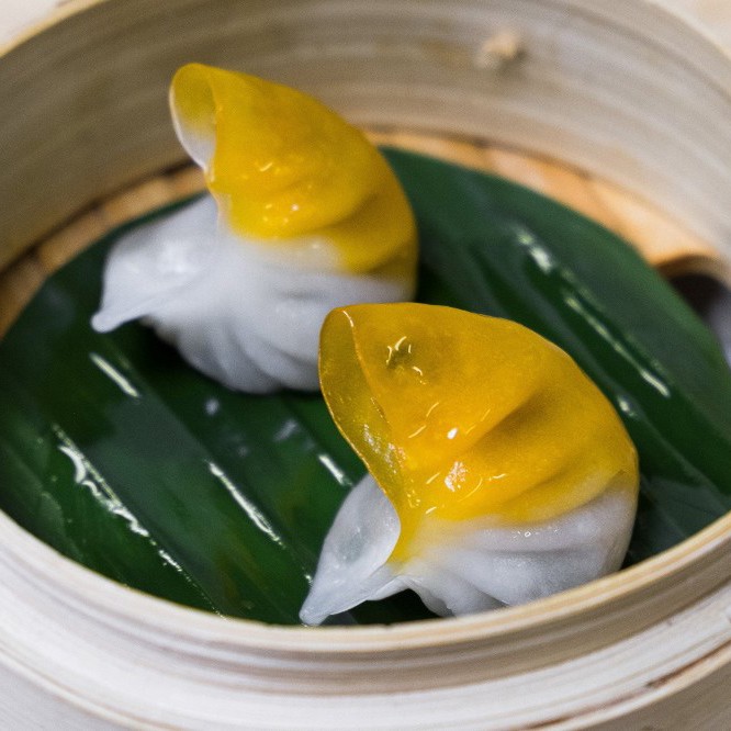 Дим-самы с картошкой и огурцами