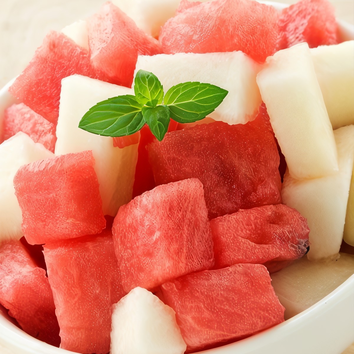 Дыня и арбуз в лаймовом сиропе