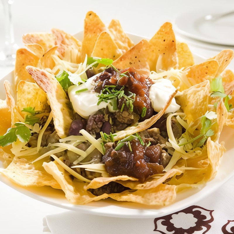 Дип из консервированной фасоли и кинзы