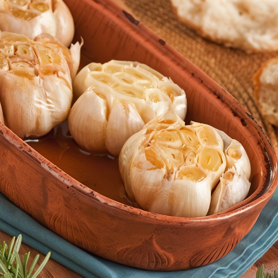 Дип из печеного чеснока