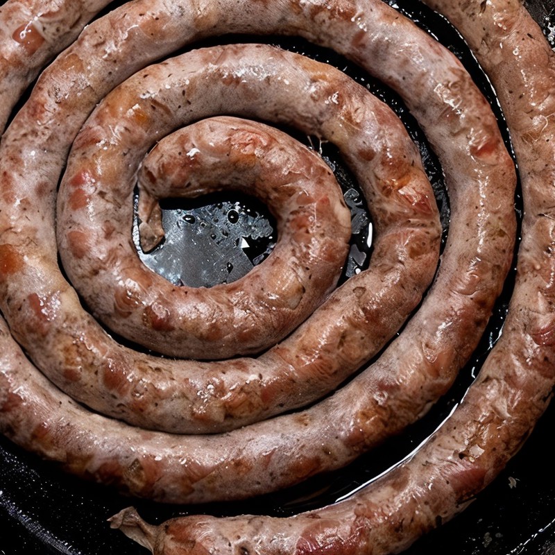 Домашние колбаски на гриле