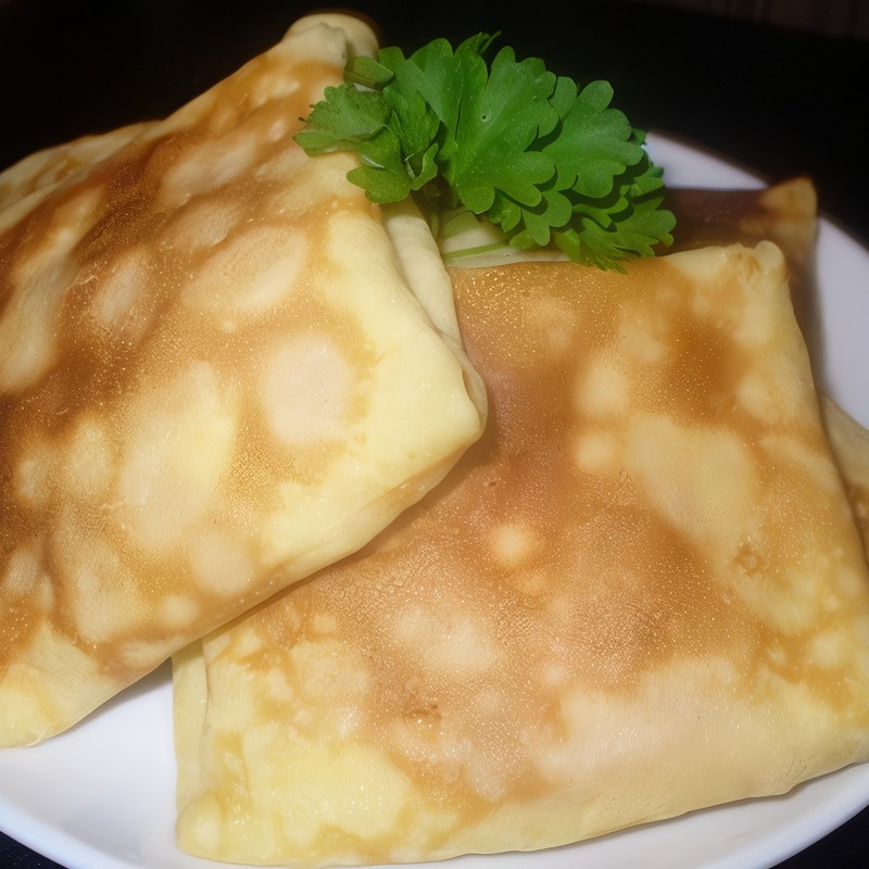 Домашние тонкие блинчики с фаршем