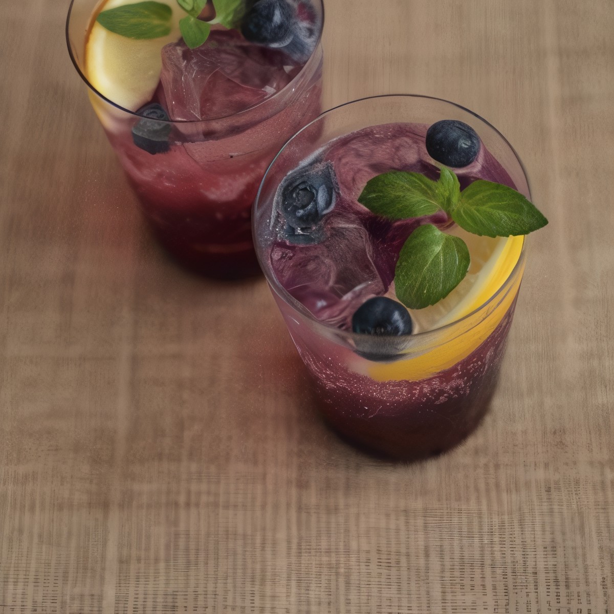 Домашний черничный лимонад