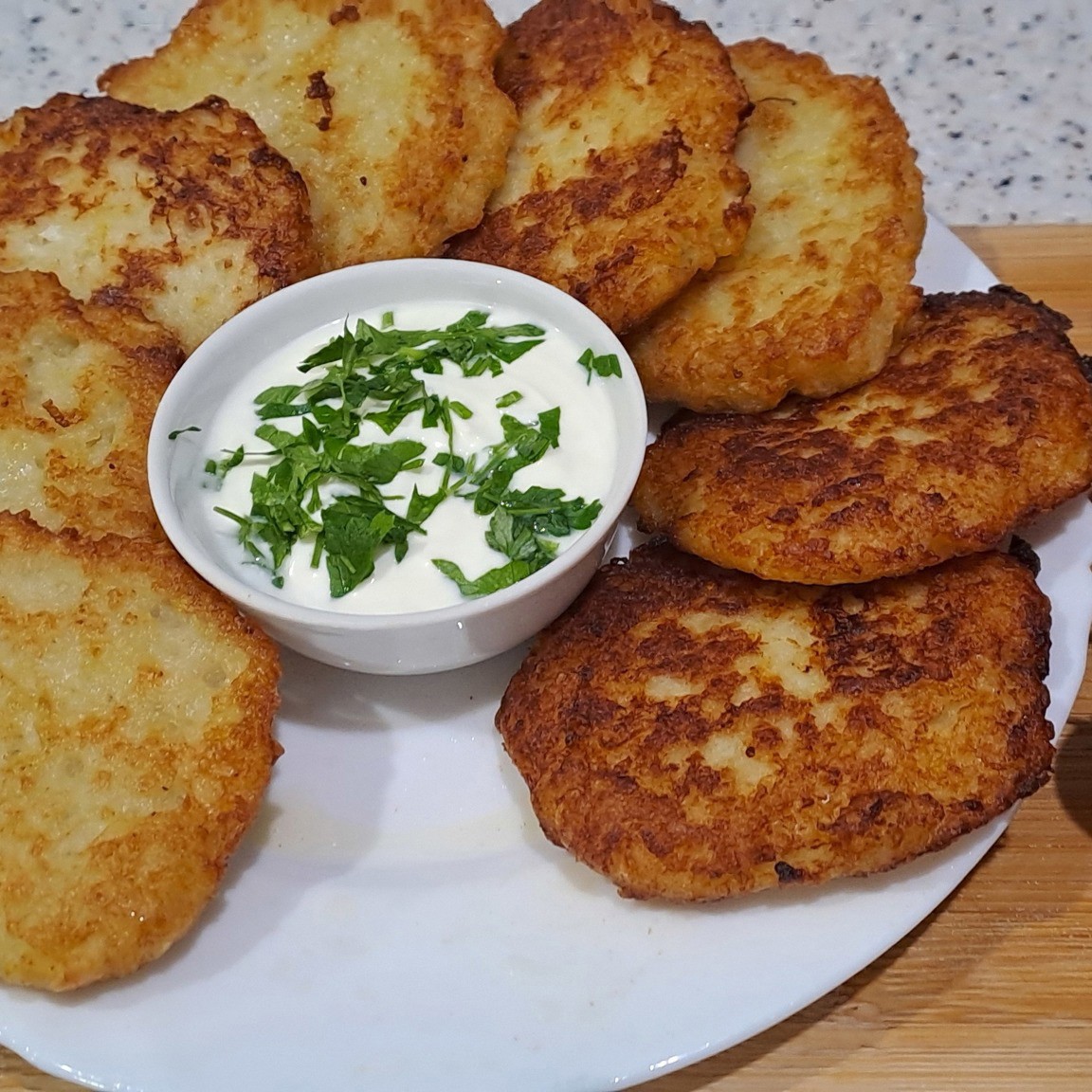 Драники с куриным фаршем