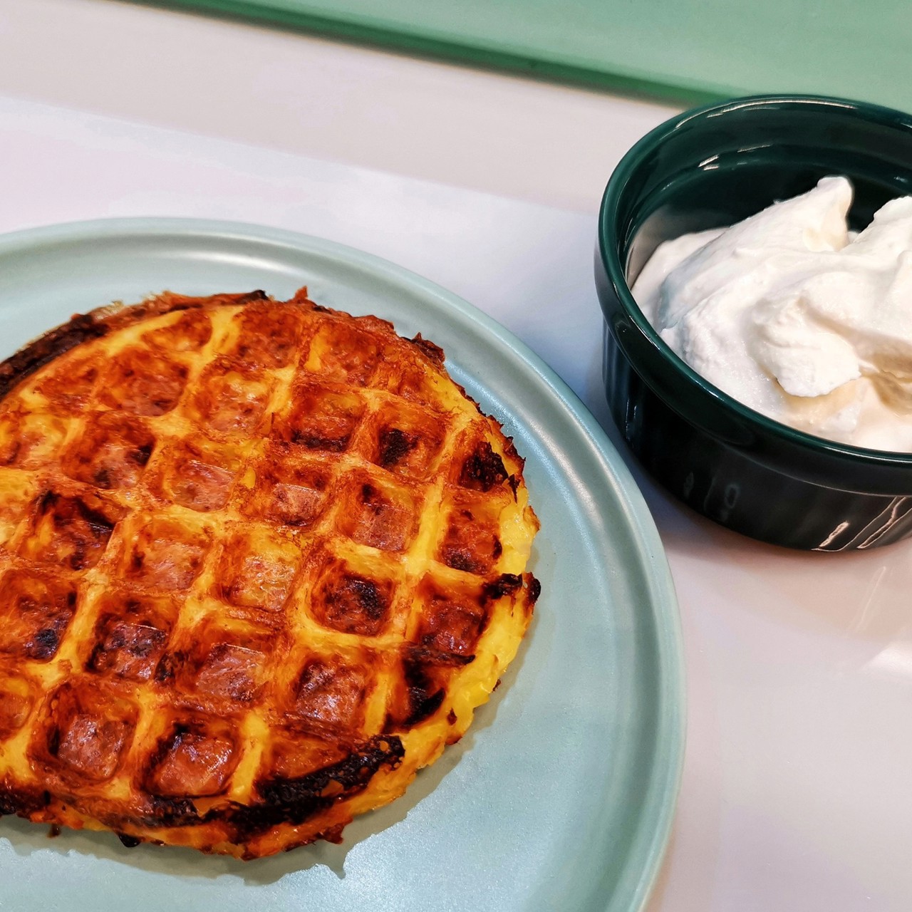 Драники в вафельнице