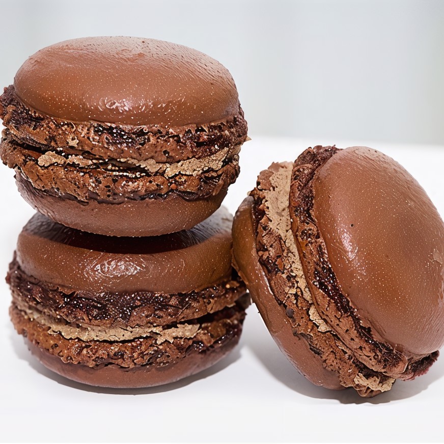 Двойные шоколадные меренги с молочным кремом