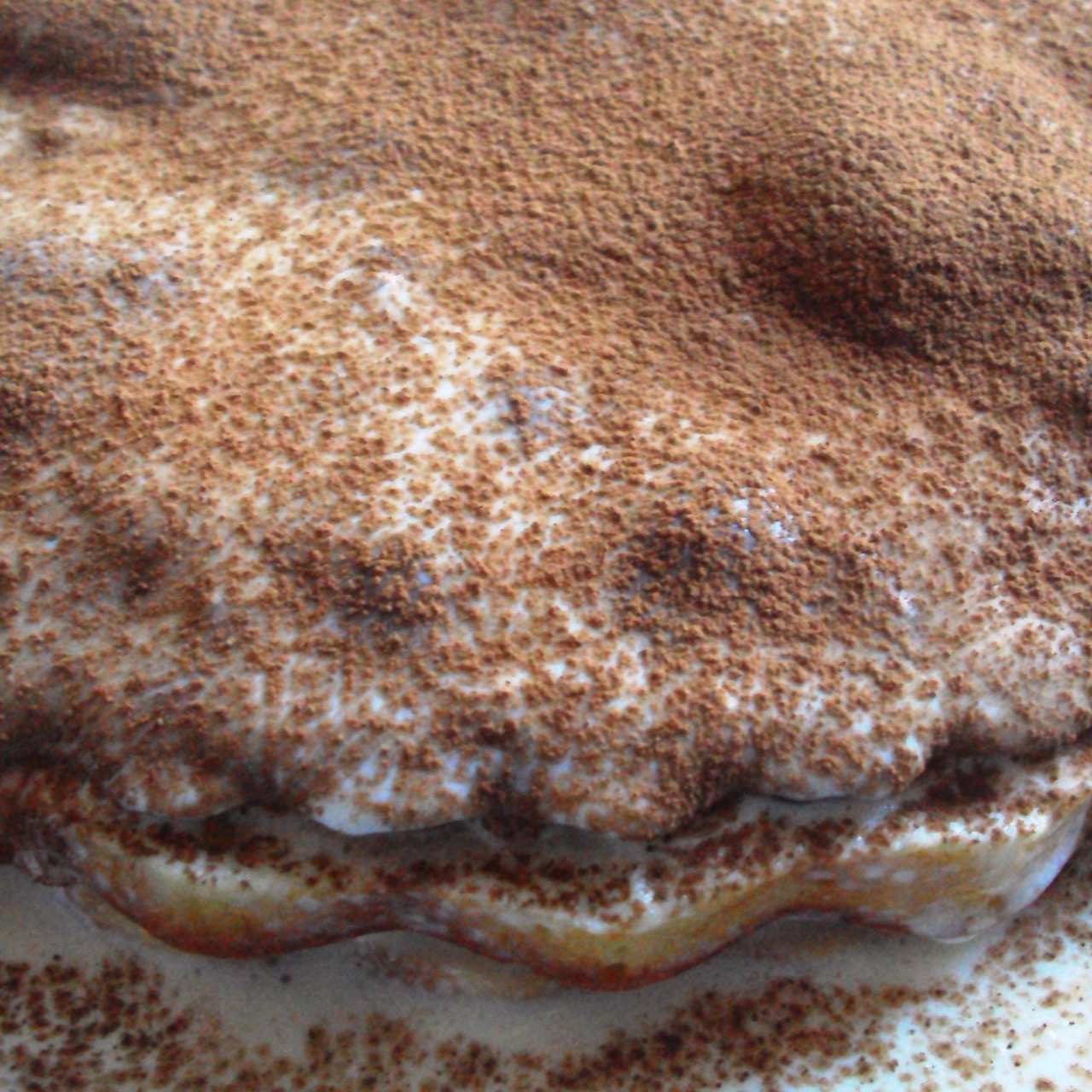 Двухцветный пирог со сметанным кремом к чаю