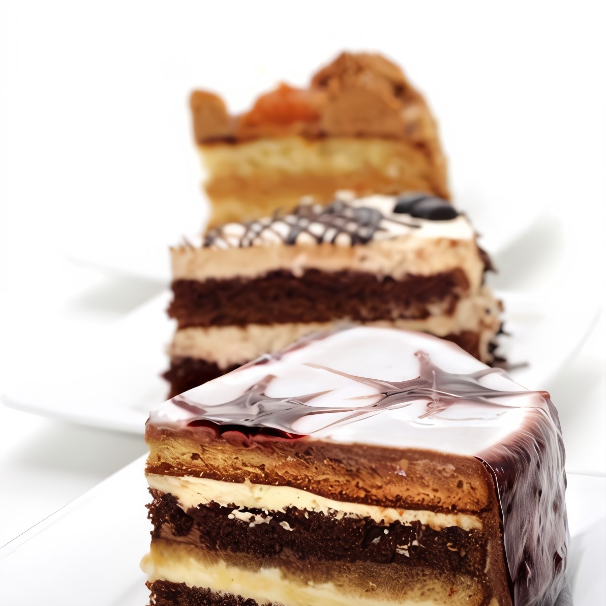 Двухцветный торт из сметаны