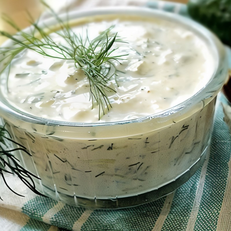 Дзадзики с оливковым маслом