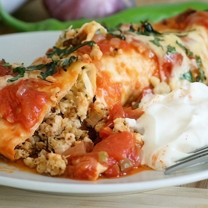 Энчиладас с курицей и чили