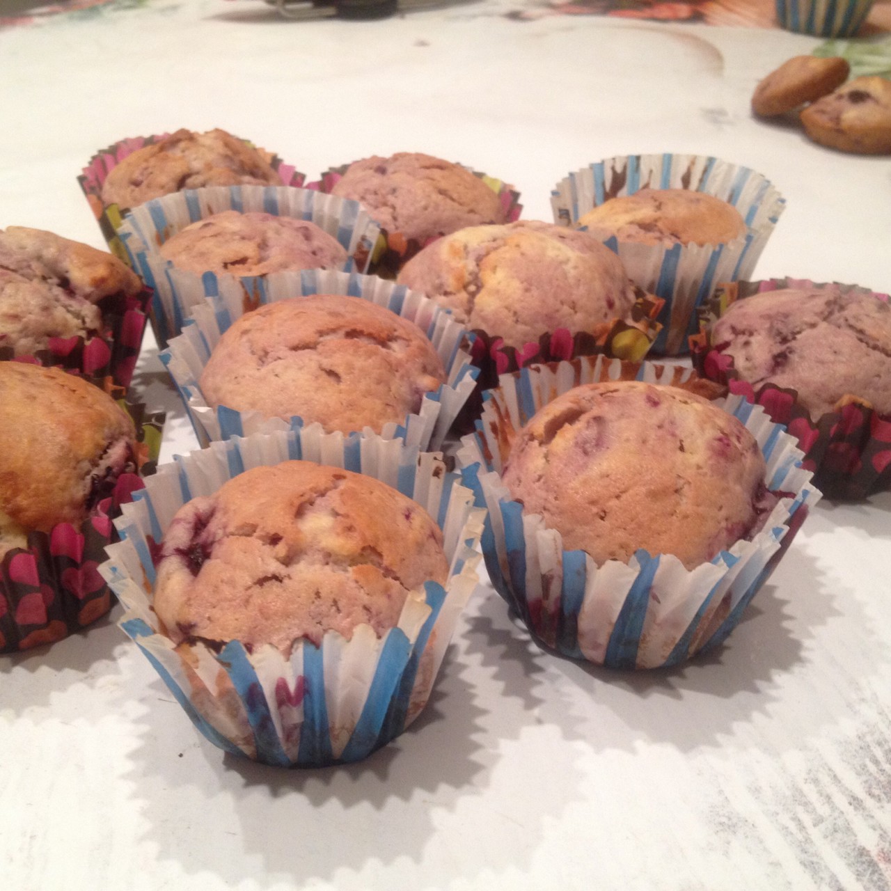 Ежевичные маффины