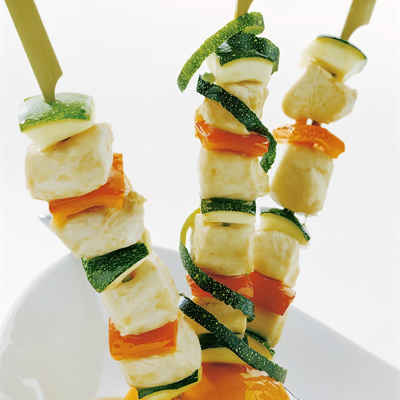 «Ежик» из куриных грудок и цитрусовых