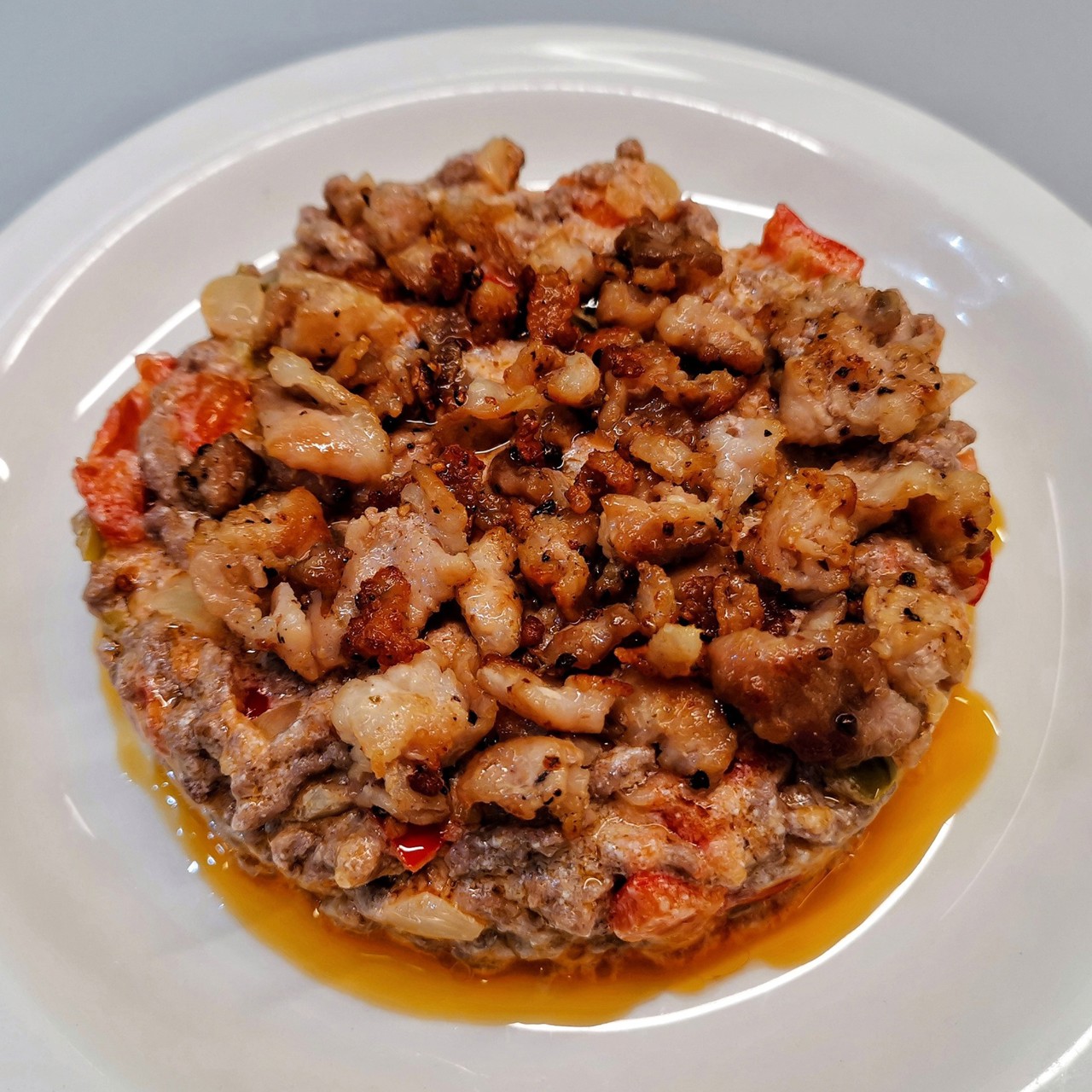 Фарш на сковороде