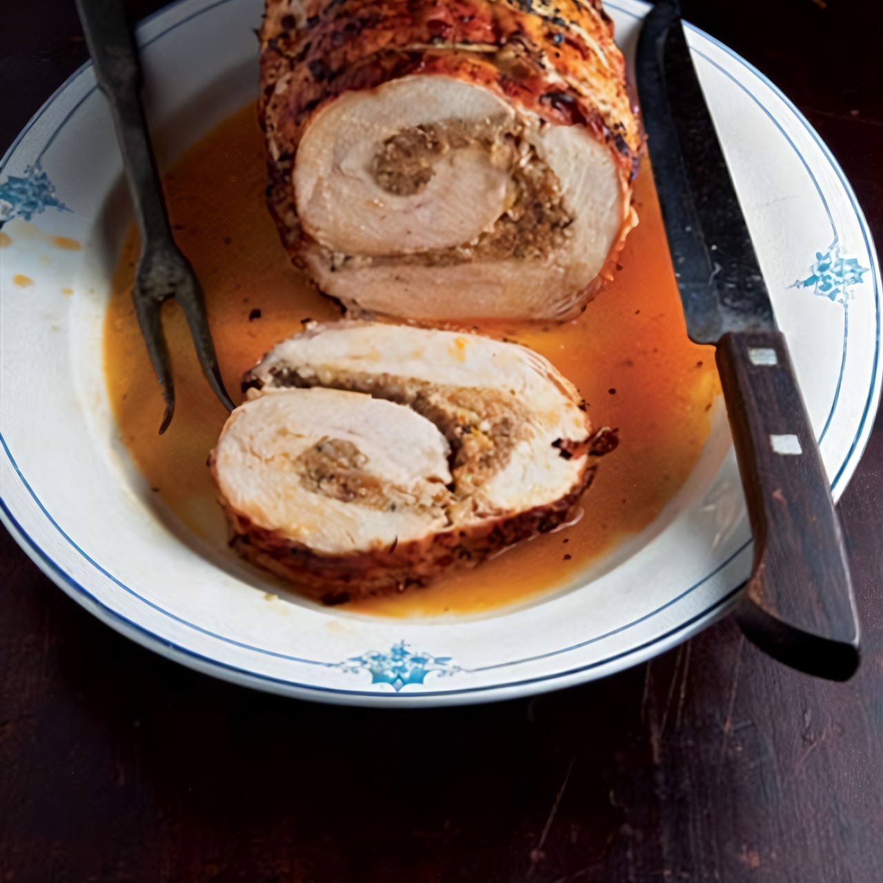 Фаршированная грудка индейки