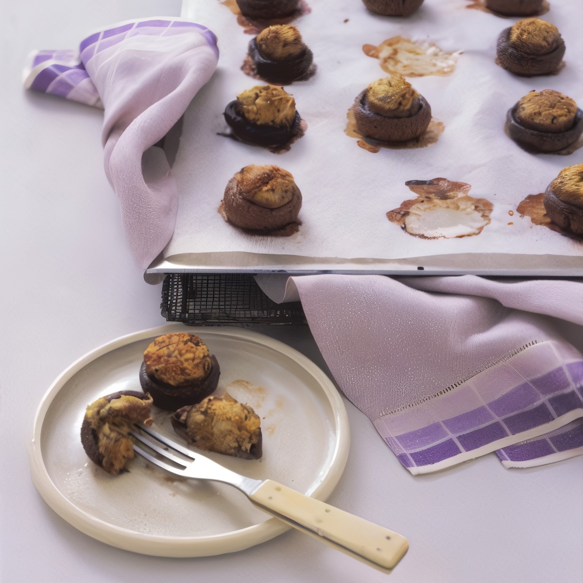 Фаршированные белые грибы